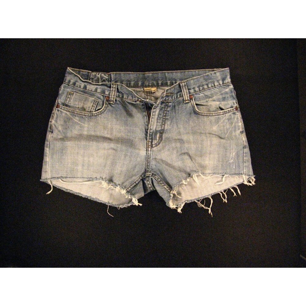 Flypaper Jeans Shorts CUTOFF Size 34 Denim Short Shorts Pockets Bue Daisy Dukes